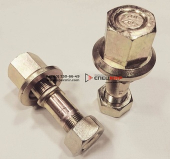 Шпилька переднего колеса с гайкой HOWO 23x108