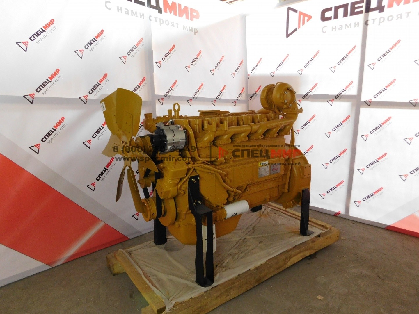 Двигатель в сборе для фронтального погрузчика XCMG LW500F, WEICHAI (турбина сверху), WD10G220E21/23 1