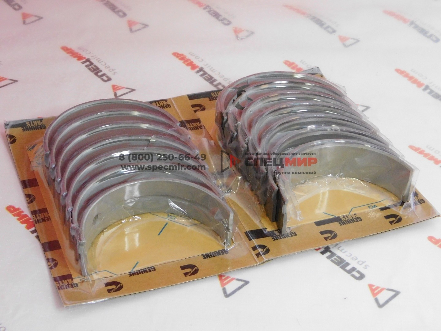 Вкладыш коленвала коренной (комплект) Cummins 6BT 3802070, 4955853,3800290,3357480,4955352 1