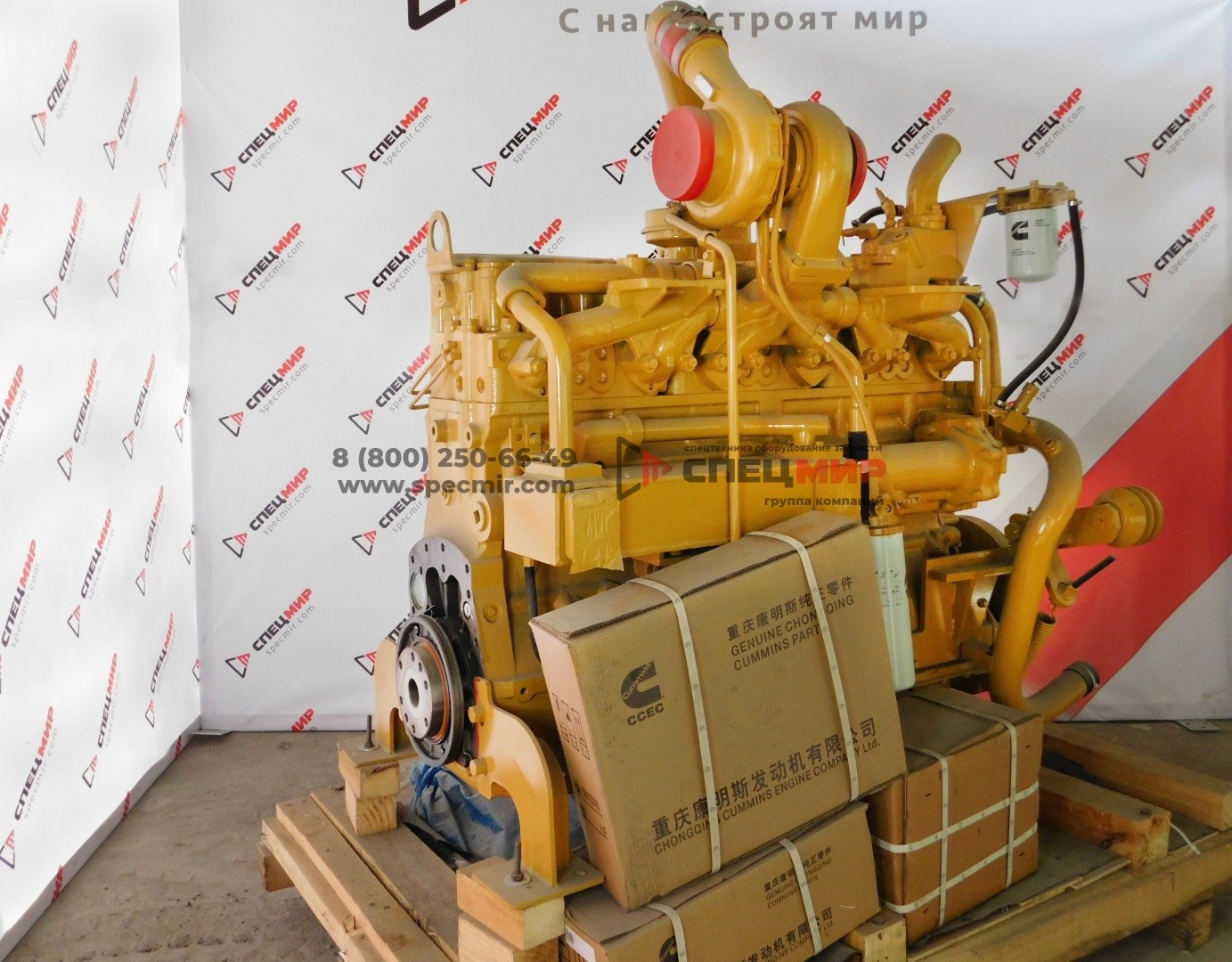 Двигатель в сборе для бульдозера SHANTUI (SD16, SD22, SD32), KOMATSU NTА 855-C280S10 1